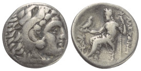 Königreich Makedonien. Alexander III. der Große (336 - 323 v. Chr.).

 Drachme (Silber). Ca. 310 - 301 v. Chr. Lampsakos.
Vs: Kopf des jugendlichen...