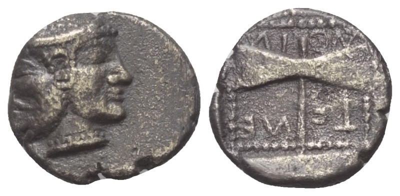 Inseln vor Troas. Tenedos.

 Hemidrachme (Silber). Ca. 525 - 490 v. Chr.
Vs: ...
