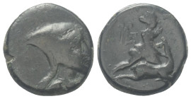 Lydien. Hierakome - Hierokaisareia.

 Bronze. 1. Jhdt. v. Chr.
Vs: Büste mit Tiara (Magier?) rechts.
Rs: Artemis auf einem Hirsch nach rechts knie...