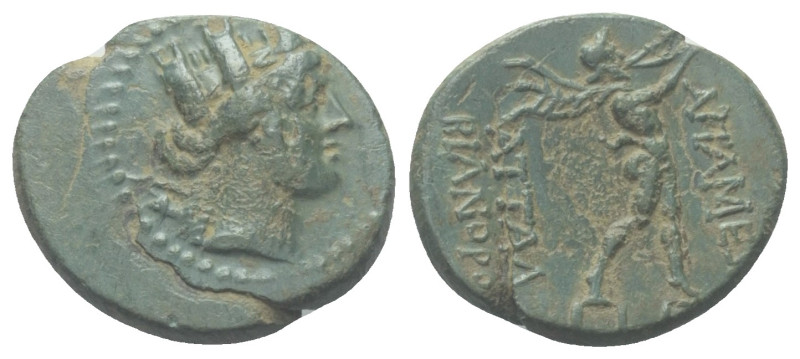 Phrygien. Apameia am Mäander.

 Bronze. Ca. 88 - 40 v. Chr.
Vs: Kopf der Tych...