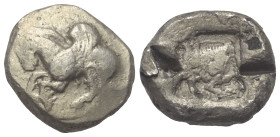 Dynasten von Lykien. Unbestimmte Dynasten.

 Stater (Silber). Um 480 v. Chr.
Vs: Pegasos nach links fliegend.
Rs: Vorderteil eines Stieres links i...