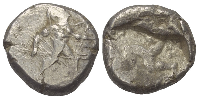 Pamphylien. Aspendos.

 Stater (Silber). Ca. 465 - 430 v. Chr.
Vs: Krieger mi...