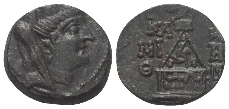 Kilikien. Tarsos.

 Bronze. Ca. 164 - 27 v. Chr.
Vs: Drapierte Büste der Tych...