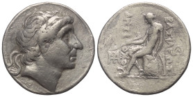 Seleukidisches Königreich. Antiochos II. Theos (261 - 246 v. Chr.).

 Tetradrachme (Silber). Ca. 261 - 246 v. Chr. Seleukeia am Tigris.
Vs: Kopf de...