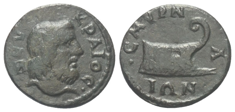 Ionien. Smyrna. Pseudo-autonome Prägungen.

 Bronze. 2. Jhdt. n. Chr.
Vs: Kop...