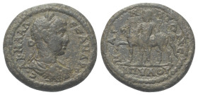 Lydien. Magnesia am Sipylos. Severus Alexander (222 - 235 n. Chr.).

 Bronze.
Vs: Büste mit Lorbeerkranz, Paludament und Panzer rechts.
Rs: Nackte...