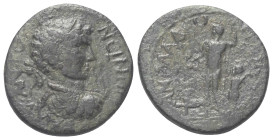 Pisidien. Amblada. Caracalla (197 - 217 n. Chr.).

 Bronze. Ca. 197 - 211 n. Chr.
Vs: Büste mit Lorbeerkranz, Paludament und Panzer rechts.
Rs: Di...