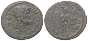 Pisidien. Termessos Major. Pseudo-autonome Prägung.

 Bronze. 2. / 3. Jhdt. n. Chr.
Vs: Kopf des bärtigen Zeus mit Lorbeerkranz rechts.
Rs: Herakl...