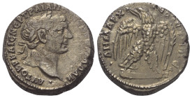 Seleukis und Pierien. Antiochia am Orontes. Traianus (98 - 117 n. Chr.).

 Tetradrachme (Silber). 103 - 111 n. Chr.
Vs: Kopf mit Lorbeerkranz recht...