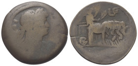 Ägypten. Alexandria. Hadrianus (117 - 138 n. Chr.).

 Bronze. 120 / 121 n. Chr. (Jahr 5).
Vs: Drapierte Büste mit Lorbeerkranz rechts.
Rs: Der Kai...