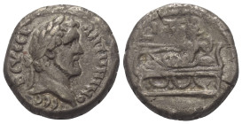 Ägypten. Alexandria. Antoninus Pius (138 - 161 n. Chr.).

 Tetradrachme (Billon). 153 - 154 n. Chr. (Jahr 17).
Vs: Kopf mit Lorbeerkranz rechts.
R...