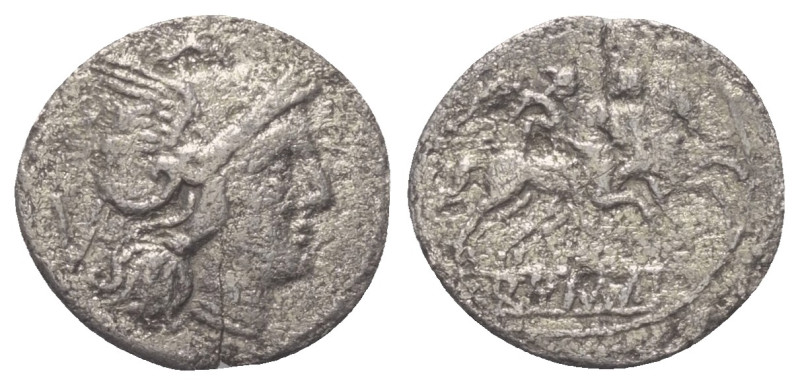 Anonyme Prägungen.

 Quinar (Silber). 211 - 208 v. Chr. Münzstätte auf Sizilie...
