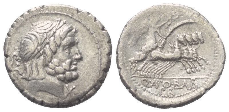 Q. Antonius Balbus.

 Denar (Silber). 83 - 82 v. Chr. Rom.
Vs: S C. Kopf des ...