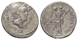 Mn. Cordius Rufus.

 Denar (Silber). 46 v. Chr. Rom.
Vs: RVFVS III VIR. Köpfe der Dioscuren mit Pilei rechts, darüber Sterne.
Rs: MN CORDIVS. Venu...
