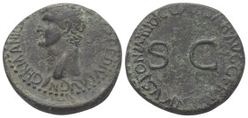 Germanicus (gest. 19 n. Chr.).

 As. 37 - 38 n. Chr. (unter Caligula). Rom.
Vs: GERMANICVS CAESAR TI AVGVST F DIVI AVG N. Kopf des Germanicus links...