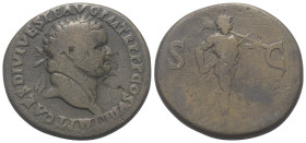 Titus (79 - 81 n. Chr.).

 Sesterz. 80 - 81 n. Chr. Thrakien (?).
Vs: IMP T CAES DIVI VESP F AVG P M TR P P P COS VIII. Kopf mit Lorbeerkranz recht...