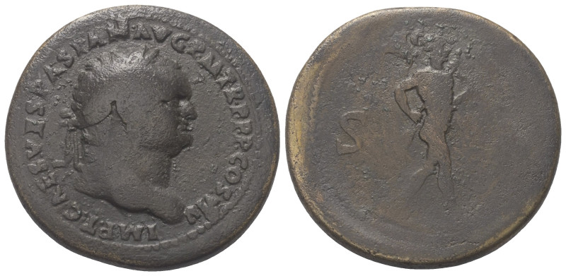 Titus (79 - 81 n. Chr.).

 Sesterz. 80 n. Chr. Rom.
Vs: IMP T CAES VESPASIAN ...