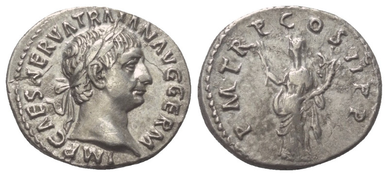 Traianus (98 - 117 n. Chr.).

 Denar (Silber). 98 - 99 n. Chr. Rom.
Vs: IMP C...