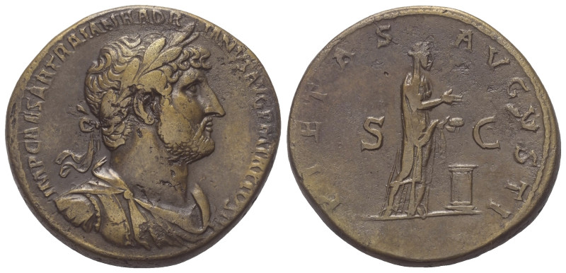 Hadrianus (117 - 138 n. Chr.).

 Sesterz. 119 - 121 n. Chr. Rom.
Vs: IMP CAES...