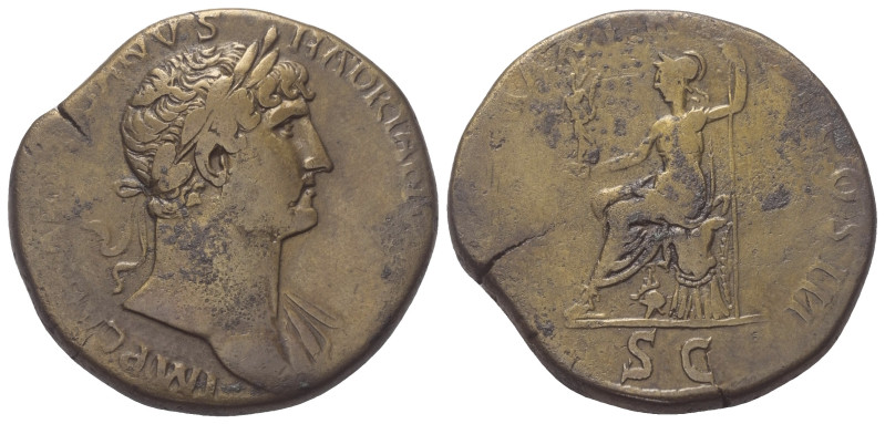Hadrianus (117 - 138 n. Chr.).

 Sesterz. 119 n. Chr. Rom.
Vs: IMP CAESAR TRA...