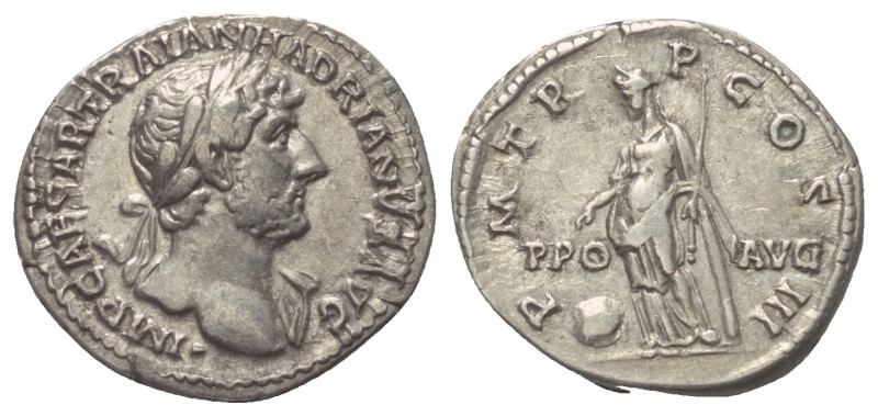 Hadrianus (117 - 138 n. Chr.).

 Denar (Silber). 121 - 123 n. Chr. Rom.
Vs: I...