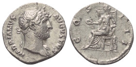 Hadrianus (117 - 138 n. Chr.).

 Denar (Silber). 125 - 128 n. Chr. Rom.
Vs: HADRIANVS AVGVSTVS. Kopf mit Lorbeerkranz rechts.
Rs: COS III. Concord...