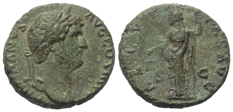 Hadrianus (117 - 138 n. Chr.).

 As (Bronze). 134 - 138 n. Chr. Rom.
Vs: HADR...