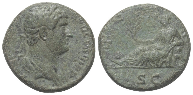 Hadrianus (117 - 138 n. Chr.).

 As (Bronze). 134 - 138 n. Chr. Rom.
Vs: HADR...
