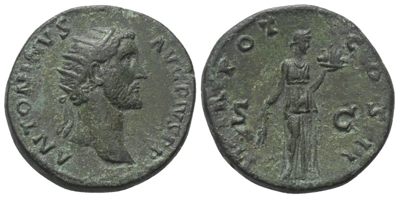 Antoninus Pius (138 - 161 n. Chr.).

 Dupondius. 139 n. Chr. Rom.
Vs: ANTONIN...