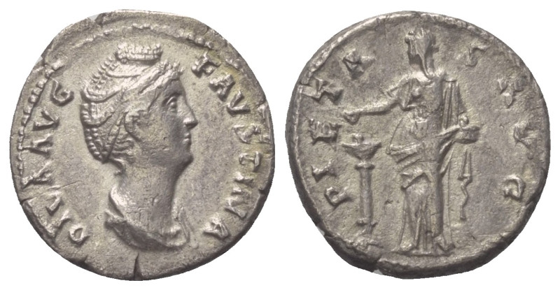 Faustina I. (gest. 141 n. Chr.). Diva Faustina I.

 Denar (Silber). Nach 141 n...