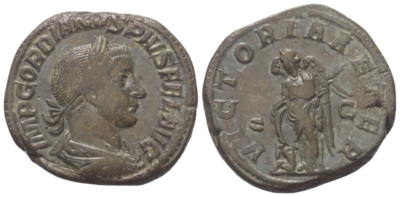 Gordianus III. (238 - 244 n. Chr.).

 Sesterz (Bronze). 244 n. Chr. Rom.
Vs: ...