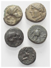 Griechische Münzen - Lots.


Unter anderem: Sestos (Thrakien) / Alexandria (Troas).

Lot (5 Stück): Bronze, 5. - 3. Jhdt. v. Chr.

Sehr schön -...