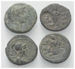 Provinzialrömische Münzen - Lots.


Unter anderem Makedonien.

Lot (4 Stück): Bronze; 1. - 3. Jhdt. n. Chr.

Sehr schön.

Verkauft wie besehe...