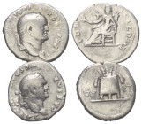 Römische Münzen - Lots. Kaiserzeit.


Lot (2 Stück, Silber): Denare des Vespasian (69 - 79 n. Chr.) 

Sehr schön.

Verkauft wie besehen, keine ...
