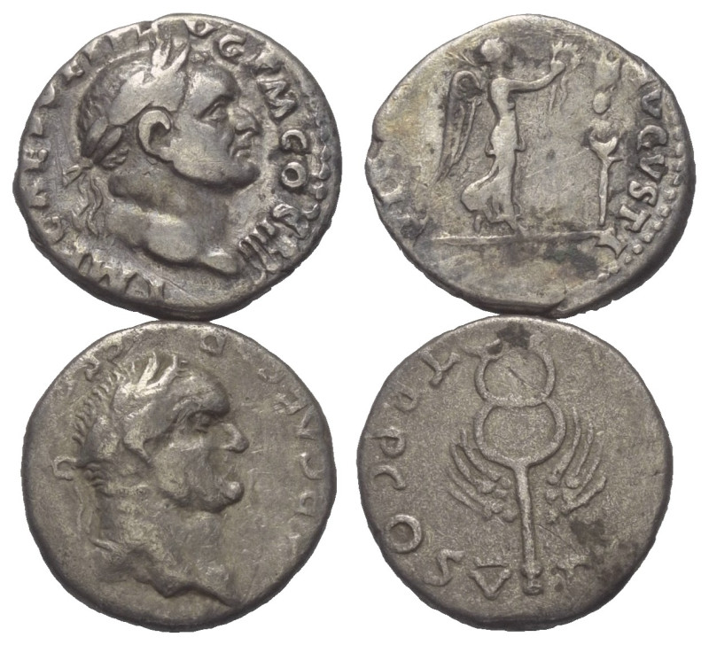 Römische Münzen - Lots. Kaiserzeit.


Lot (2 Stück, Silber): Denare des Vespa...