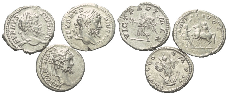 Römische Münzen - Lots. Kaiserzeit.


Lot (3 Stück, Silber): Septimius Severu...