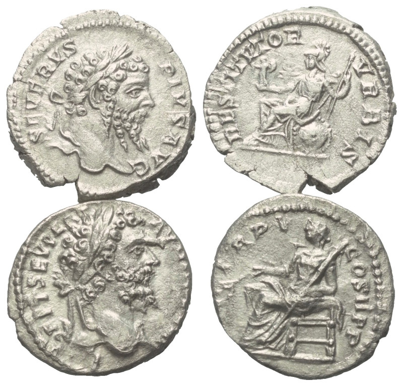 Römische Münzen - Lots. Kaiserzeit.


Lot (2 Stück, Silber): Septimius Severu...