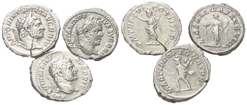 Römische Münzen - Lots. Kaiserzeit.


Lot (3 Stück, Silber): Caracalla Denare...