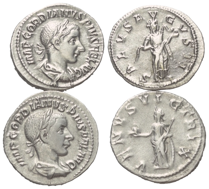 Römische Münzen - Lots. Kaiserzeit.


Lot (2 Stück, Silber): Denare des Gordi...