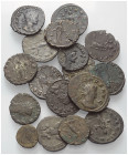 Römische Münzen - Lots. Kaiserzeit.


Lot (18 Stück): Antoniniane und Kleinbronzen von Gallienus (253 - 268 n. Chr.) und Claudius II. Gothicus (268...