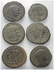 Römische Münzen - Lots. Kaiserzeit.


Lot (6 Stück): Bronzemünzen. 
Diocletianus (284 - 305 n. Chr.) (2x).
Maximianus I. Herculius (285 - 310 n. ...