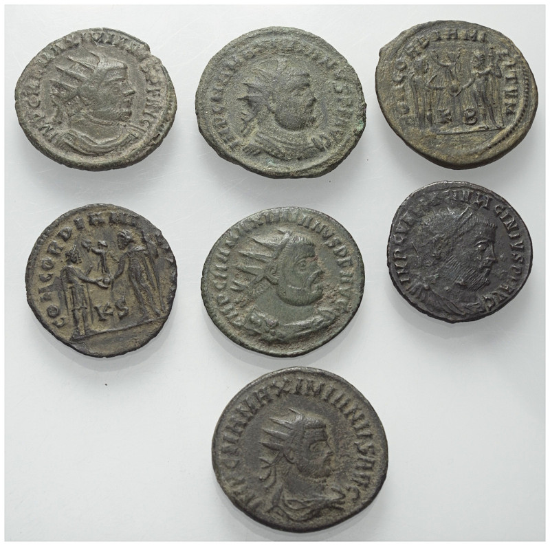 Römische Münzen - Lots. Kaiserzeit.


Lot (7 Stück): Antoniniane und Radiati....