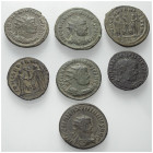 Römische Münzen - Lots. Kaiserzeit.


Lot (7 Stück): Antoniniane und Radiati. Unter anderem von Maximianus I. Herculius (285 - 310 n. Chr.), Consta...