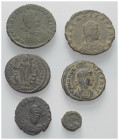 Römische Münzen - Lots. Kaiserzeit.


Lot (5 Stück): Kleinbronzen, unter anderem von Arcadius (383 - 408 n. Chr.) und Honorius (393 - 423 n. Chr.)....