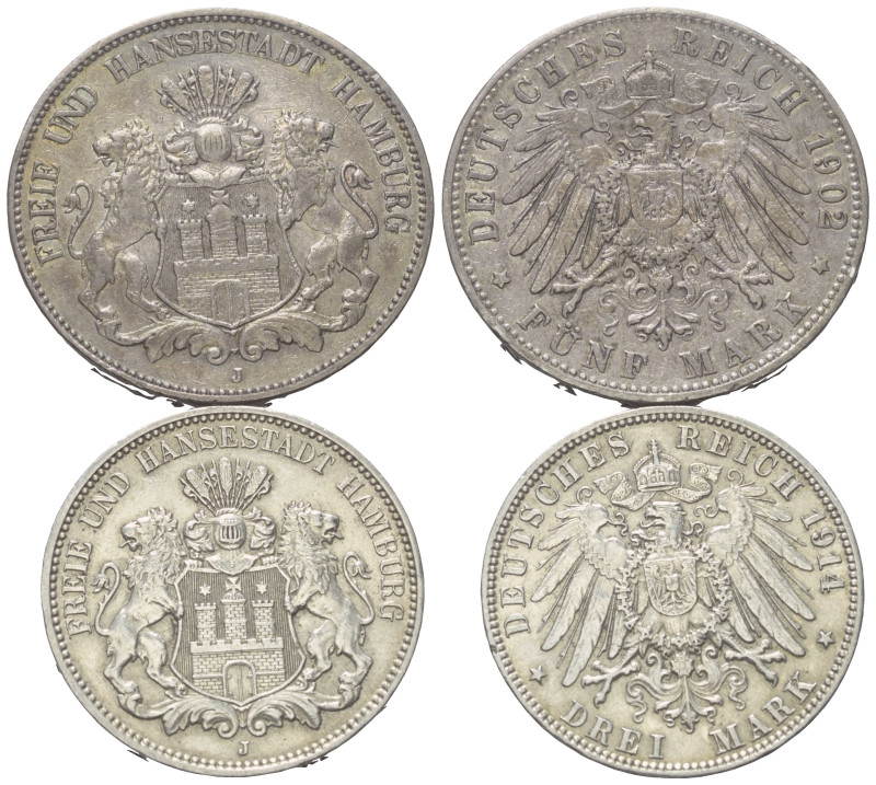 Deutschland - Lots.


Deutschland nach 1871.
Hamburg.

Lot (2 Stück, Silbe...