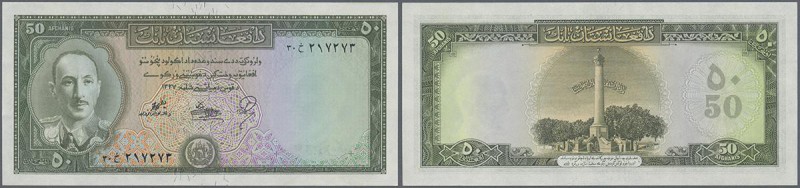 Afghanistan: 50 Afghanis ND(1948) P. 50 in condition: UNC.