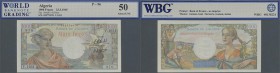 Algeria: 1000 Francs 1945, P.96, minor spots, otherwise perfect, WBG grading 50 About UNC