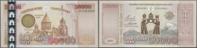 Armenia: 50.000 Dram 2001 commemorating 1700 Years Christianity in Armenia (301-2001), P.48 in perfect UNC condition