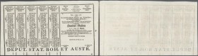 Austria: 100 Gulden 1761 Obligation Vienna, PR W4b), complete sheet in condition: UNC.