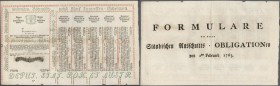 Austria: 120 Gulden 1763 Obligation Vienna, PR W9), complete sheet in condition: VF.